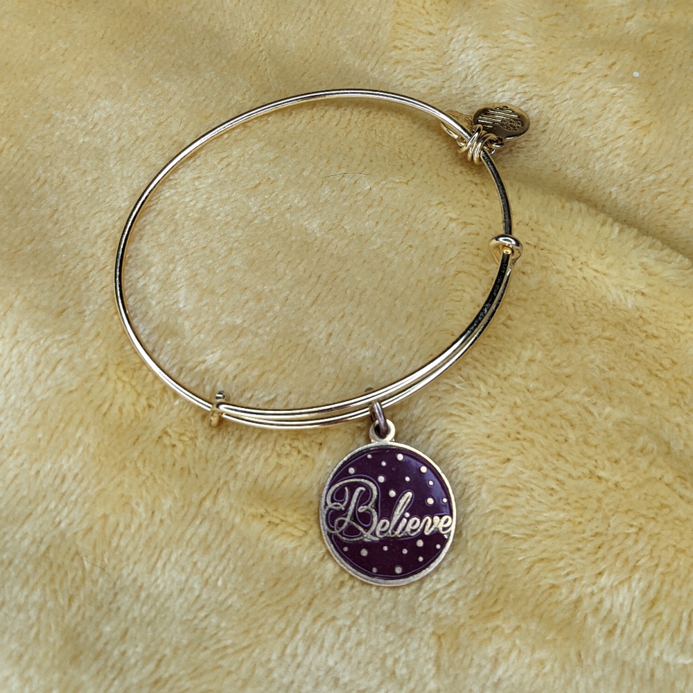 'Believe' Gold Alex & Ani Bracelet